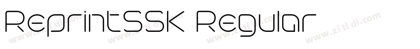 ReprintSSK Regular字体转换
